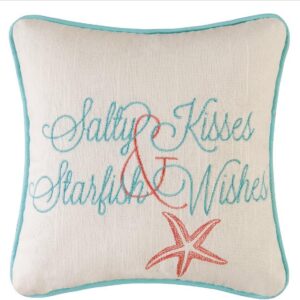 C&F Home Salty Kisses Starfish Wishes Embroidered Cotton...
