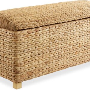 Casafield 36" Storage Trunk with Curved Lid and Safety...