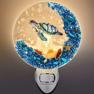 Plug in Seashell Night Light Ocean Theme LED Wall,Sea...