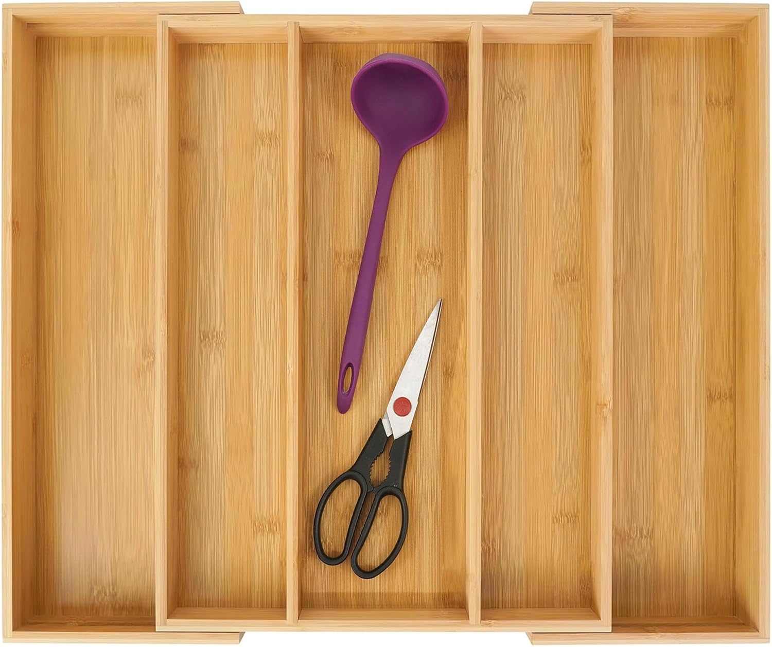 Utoplike Bamboo Expandable Kitchen Drawer Organizer... Utoplike Bamboo Expandable Kitchen Drawer Organizer...