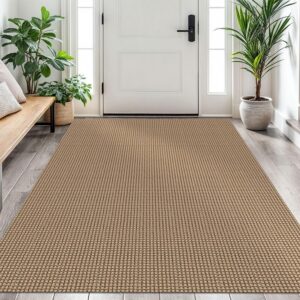 EARTHALL Woven Area Rug 4x6 Ft Washable Rugs for...