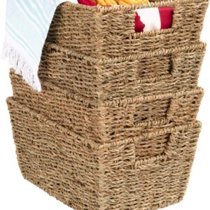 Best Choice Products Rustic Set Of 4 Multipurpose...