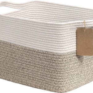 Goodpick Woven Rope Storage Basket for Shelves,...